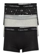 Low Rise Trunk 3Pk Boksershorts Black Calvin Klein