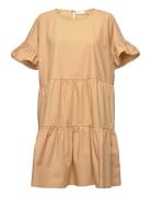 2Nd Loretta Tt - Crispy Poplin Kort Kjole Beige 2NDDAY