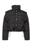 Mei Puffer Jacket Fôret Jakke Black Gina Tricot