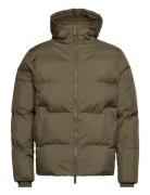 Slhdavid Short Puffer Jacket Ex Fôret Jakke Khaki Green Selected Homme