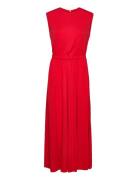 Long Midi Length Dress Maxikjole Festkjole Red IVY OAK