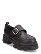 Biaginny Velcro Loafer Mokasiner Lave Sko Black Bianco