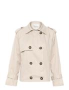 Miramw Short Trenchcoat Trench Coat Kåpe Cream My Essential Wardrobe