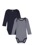 Nbnbody 2P Ls Y/D Core Noos Bodies Long-sleeved Navy Name It