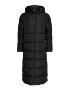 Onlanna X Long Hood Puffer Coat Otw Fôret Kåpe Black ONLY