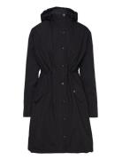 Kasina Long Coat Fôret Kåpe Black Kaffe