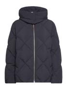 Hw Down Diamond Baffle Jacket Fôret Jakke Navy Tommy Hilfiger