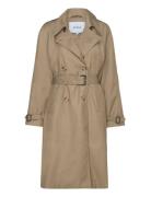 Horizon Trenchcoat Trench Coat Kåpe Khaki Green Minus