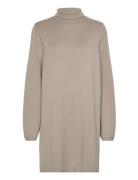 Vmmathilde Ls Flat Long Knit D2 Kort Kjole Beige Vero Moda