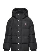 Relaxed Puffer Jacket Fôret Jakke Black GANT