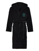 Men's Woven Bathrobe Morgenkåpe Badekåpe Black Emporio Armani