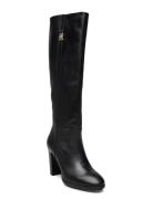 Feminine Th Hardware Longboot Høye Støvletter Black Tommy Hilfiger