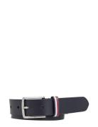 Leather Belt Belte Navy Tommy Hilfiger