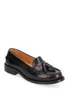 Terrane Black Leather Loafers Mokasiner Lave Sko Black ALOHAS