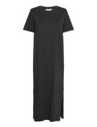 Mschliv Organic Ss Dress Maxikjole Festkjole Black MSCH Copenhagen