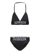 Triangle Bikini Set Nylon Bikini Black Calvin Klein