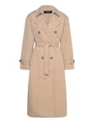 Vmchloe Long Trenchcoat Ga Noos Trench Coat Kåpe Beige Vero Moda