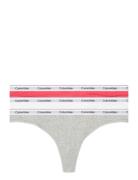 Thong 3Pk Stringtruse Undertøy Grey Calvin Klein