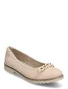 Woms Ballerina Ballerinasko Ballerinaer Beige Tamaris