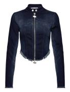 Tight Denim Shirt Dongerijakke Denimjakke Blue Cannari Concept