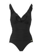 Swimsuit Badedrakt Badetøy Black Damella Of Sweden