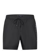 Medium Drawstring Badeshorts Black Tommy Hilfiger