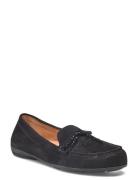 Moccasin Loafer Mokasiner Lave Sko Black Gabor