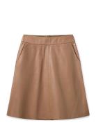 Mmappiah Leather Skirt Kort Skjørt Brown MOS MOSH