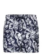 Medium Drawstring Print Badeshorts Blue Tommy Hilfiger