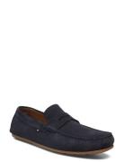 Casual Hilfiger Suede Driver Mokasiner Lave Sko Navy Tommy Hilfiger