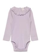 Body Drop Needle Collar Bodies Long-sleeved Purple Lindex