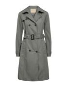 Sc-Lora Trench Coat Kåpe Grey Soyaconcept