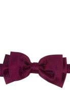 Solid Silk Bow Tie Sløyfe Burgundy Portia 1924