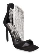 Glamor Sandal Sandal Med Hæl Black Steve Madden