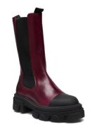 Teresa Shoes Chelsea Boots Burgundy Pavement