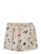 Duke Printed Board Shorts Badeshorts Cream Liewood