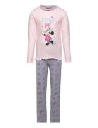 Pyjalong Pyjamas Sett Multi/patterned Minnie Mouse