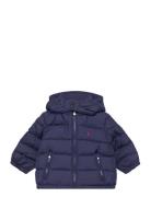 Water-Repellent Down Jacket Fôret Jakke Navy Ralph Lauren Baby