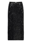 Onllucy Long Skirt Wvn Knelangt Skjørt Black ONLY