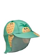 Sunprotection Swim Cap Badehette Green Lindex