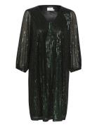 Kabolette Sequin Dress Knelang Kjole Green Kaffe