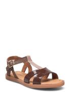 Bisgaard Camille Shoes Summer Shoes Sandals Brown Bisgaard