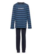 Boys Pyjama Long Pyjamas Sett Navy Schiesser