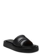 Avellino Black Nappa Flate Sandaler Black ATP Atelier