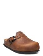 Slippers Nubuck Leather Tøfler Innesko Brown En Fant