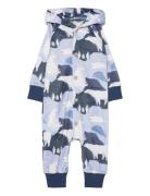 Polar Velour Overall Langermet Bodysuit Blue Ma-ia Family