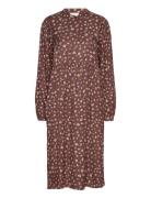 Bpibbie Dress Knelang Kjole Brown Kaffe