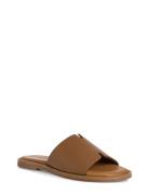 Women Slides Flate Sandaler Brown Tamaris