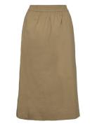 Cc Heart Phoebe Long Skirt Knelangt Skjørt Green Coster Copenhagen