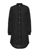 Kashally Quilted Coat Vattert Jakke Black Kaffe